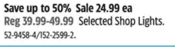 Canadian Tire Selected Shop Lights offer