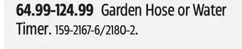 Canadian Tire Yardworks Garden Hose or Water Timer offer