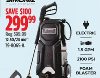 Canadian Tire Simoniz ELECTRIC FOAM BLASTER offer