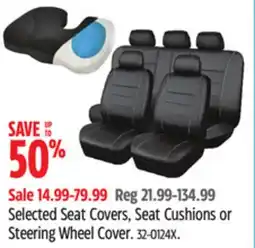 Canadian Tire AutoTrends Selected Seat Covers, Seat Cushions or Steering Wheel Cover offer