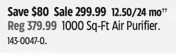 Canadian Tire Shark 1000 Sq-Ft Air Purifier offer