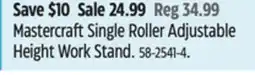 Canadian Tire Mastercraft Single Roller Adjustable Height Work Stand offer
