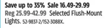 Canadian Tire Noma Selected Flush-Mount Lights offer