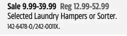 Canadian Tire type-a Selected Laundry Hampers or Sorter offer