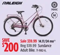 Canadian Tire Raleigh Sundance Adult Bike offer