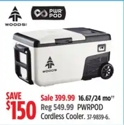 Canadian Tire Woods PWRPOD Cordless Cooler offer