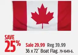 Canadian Tire Flags Unlimited 36 x 72˝ Boat Flag offer