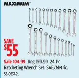 Canadian Tire MAXIMUM 24-Pc Ratcheting Wrench Set offer