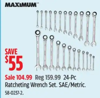 Canadian Tire MAXIMUM 24-Pc Ratcheting Wrench Set offer