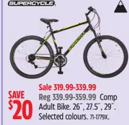Canadian Tire Supercycle Comp Adult Bike. 26˝, 27.5˝, 29˝ offer