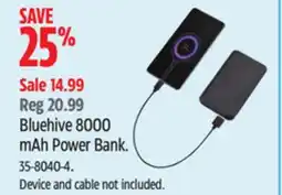Canadian Tire Bluehive 8000 mAh Power Bank offer