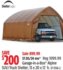 Canadian Tire shelterlogic Garage-in-a-Box Alpine SUV/Truck Shelter offer