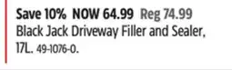 Canadian Tire Black Jack Driveway Filler and Sealer offer
