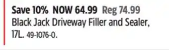 Canadian Tire Black Jack Driveway Filler and Sealer offer