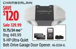 Canadian Tire Chamberlain 1⁄2-HP Ultra-Quiet Belt-Drive Garage Door Opener offer