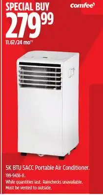 Canadian Tire Comfee 5K BTU SACC Portable Air Conditioner offer
