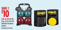 Canadian Tire Selected Outdoor Games offer