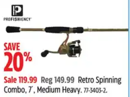Canadian Tire Profishiency Retro Spinning Combo offer