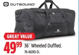 Canadian Tire Outbound 36˝ Wheeled Duffled offer