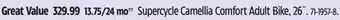 Canadian Tire Supercycle Camellia Comfort Adult Bike offer