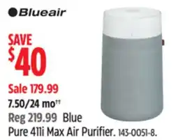 Canadian Tire Blueair Pure 411i Max Air Purifier offer