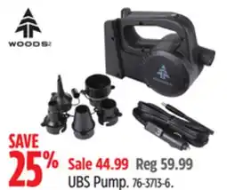 Canadian Tire Woods UBS Pump offer