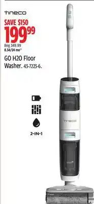 Canadian Tire Tineco GO H2O Floor Washer offer