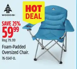 Canadian Tire Woods Foam-Padded Oversized Chair offer