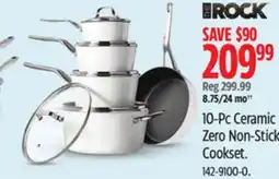 Canadian Tire The Rock 10-Pc Ceramic Zero Non-Stick Cookset offer