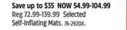 Canadian Tire Woods Selected Self-Inflating Mats offer