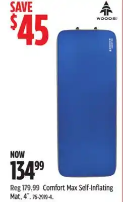 Canadian Tire Woods Comfort Max Self-Inflating Mat, 4˝ offer