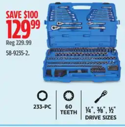 Canadian Tire Mastercraft 233-PC Socket Set offer