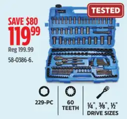 Canadian Tire Mastercraft 229-PC Socket Set offer