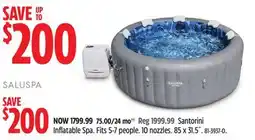 Canadian Tire SaluSpa Santorini Inflatable Spa offer