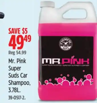 Canadian Tire Mr. Pink Super Suds Car Shampoo offer