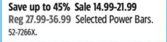 Canadian Tire Selected Power Bars offer