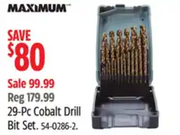 Canadian Tire Maximum 29-Pc Cobalt Drill Bit Set offer