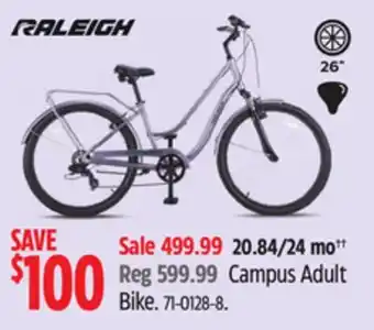 Canadian Tire Raleigh Campus Adult Bike offer