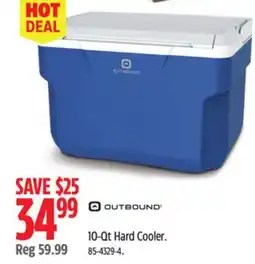Canadian Tire Outbound 10-Qt Hard Cooler offer