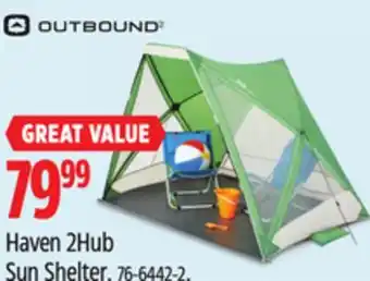 Canadian Tire Outbound Haven 2Hub Sun Shelter offer