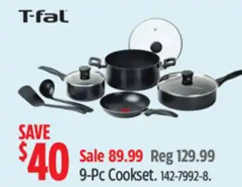 Canadian Tire T-fal 9-Pc Cookset offer