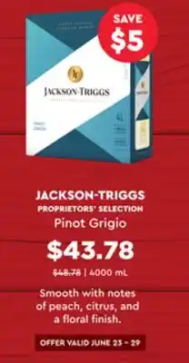 Wine Rack JACKSON-TRIGGS PROPRIETORS' SELECTION Pinot Grigio offer
