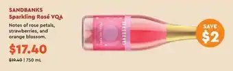 Wine Rack SANDBANKS Sparkling Rosé VQA offer