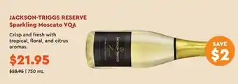 Wine Rack JACKSON-TRIGGS RESERVE Sparkling Moscato VQA offer