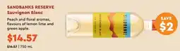 Wine Rack SANDBANKS RESERVE Sauvignon Blanc offer