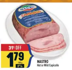 Marché Adonis MASTRO Hot or Mild Capicollo offer