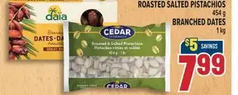 Marché Adonis ROASTED SALTED PISTACHIOS 454 g BRANCHED DATES 1 kg offer