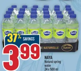 Marché Adonis NAYA Natural spring water offer