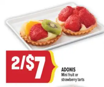 Marché Adonis ADONIS Mini fruit or strawberry tarts offer