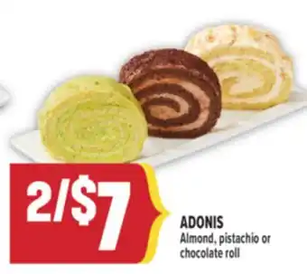 Marché Adonis ADONIS Almond, pistachio or chocolate roll offer